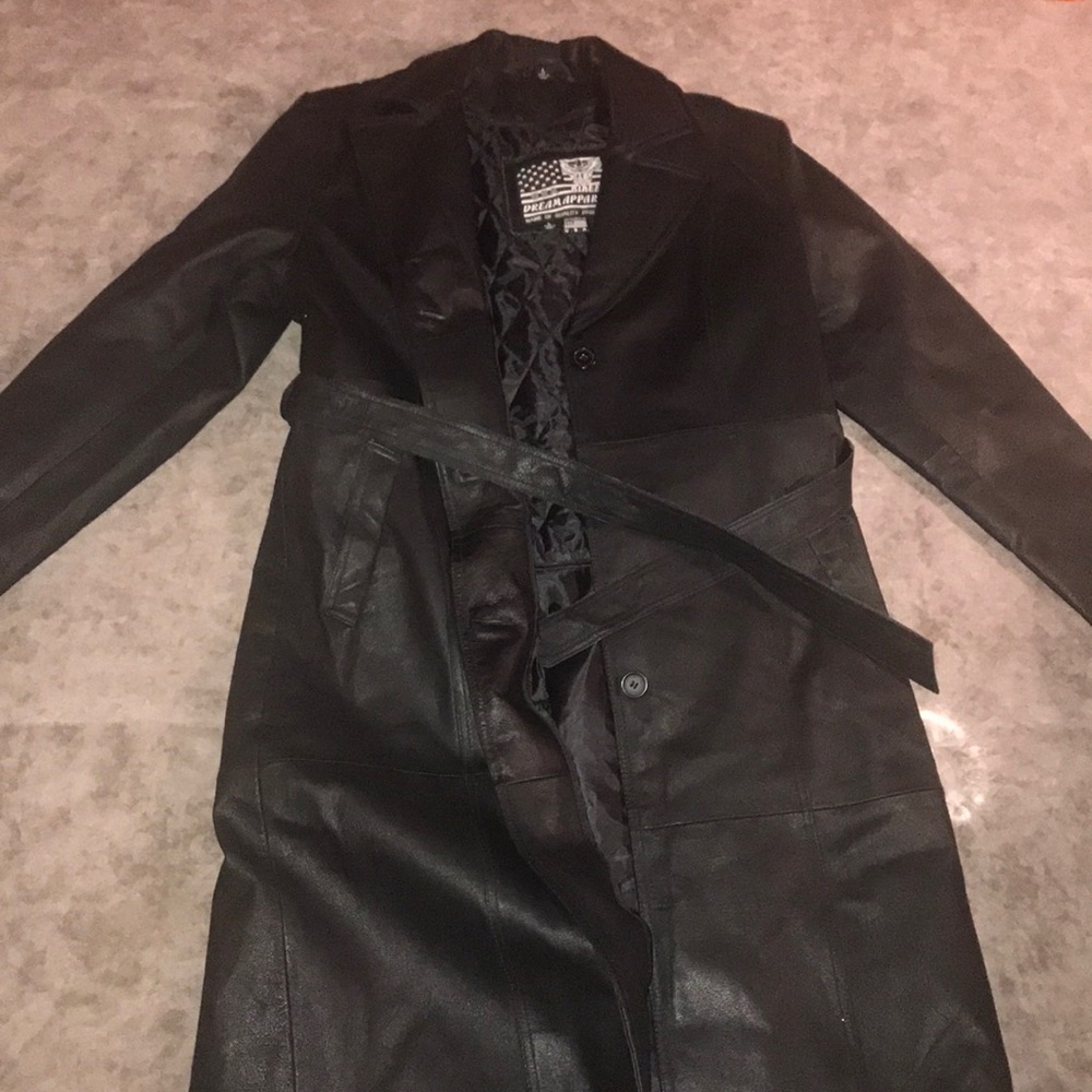 Bikers Dream Apparel Leather Trench Coat